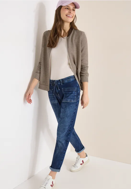 Thumbnail - Cecil Damen Jeans mit Patch Pockets in Blau, Gr: 28