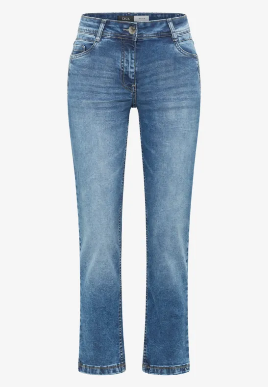 Thumbnail - Cecil Damen Straight Leg Jeans in Blau, Gr: 38