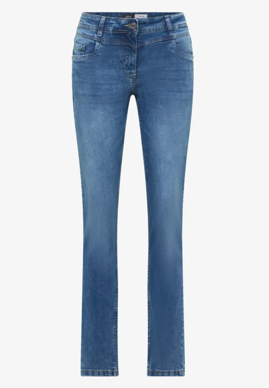 Thumbnail - Cecil Damen Straight Leg Jeans in Blau, Gr: 28