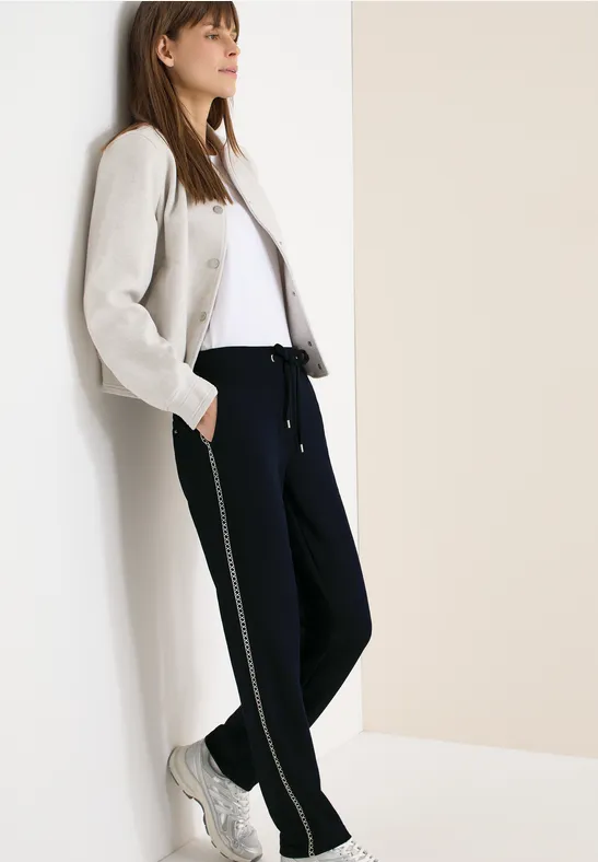 Hose mit Tape-Detail günstig online kaufen