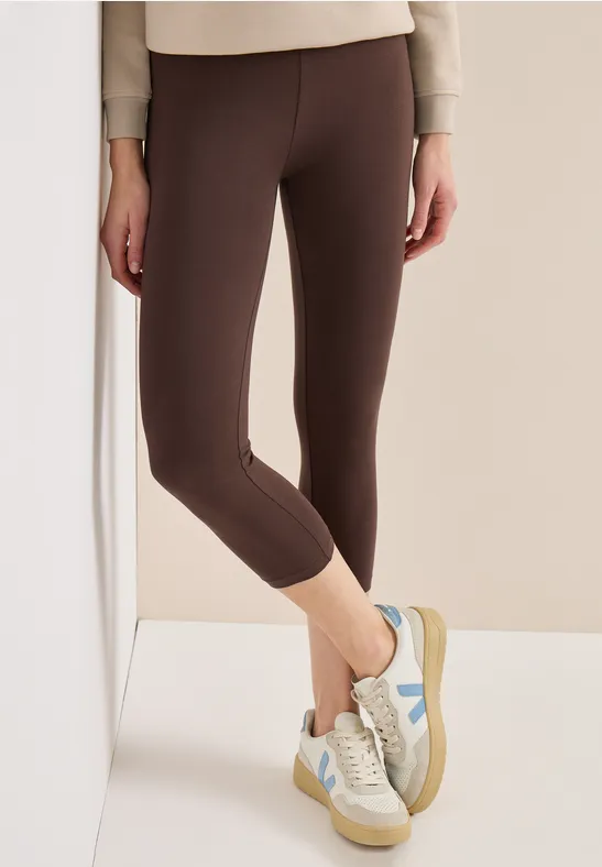 cecil Basic Leggings Baumwolle-Esasthan Braun