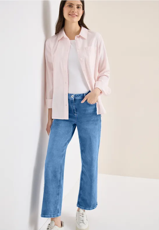 Thumbnail - Cecil Damen Jeans Culotte in Blau, Gr: 34