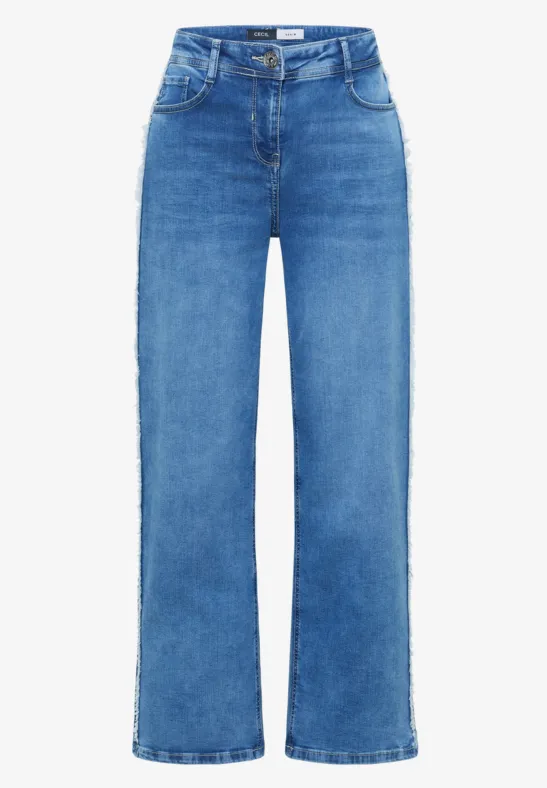 Thumbnail - Cecil Damen Jeans Culotte in Blau, Gr: 34