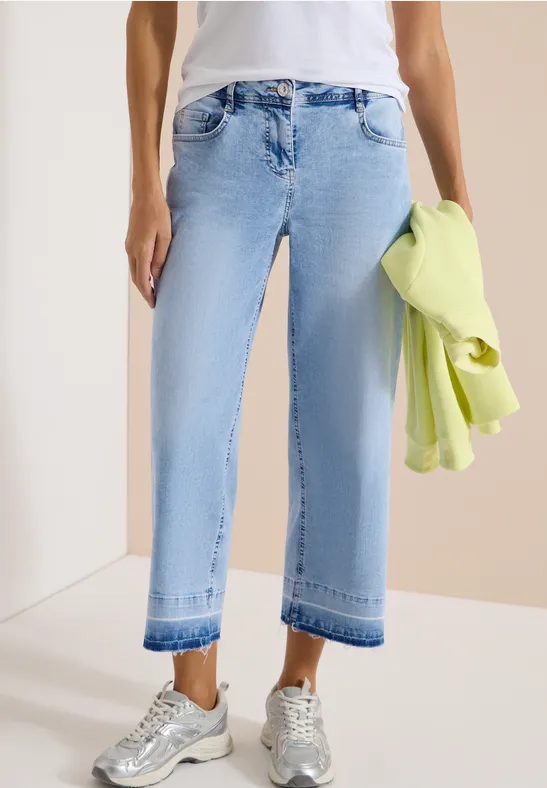 CECIL 7/8 Wide Leg Jeans im Loose Fit günstig online kaufen