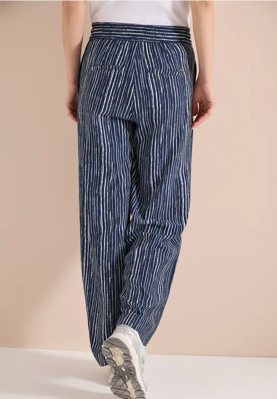 CECIL Wide Leg Hose im Loose Fit mit Streifen günstig online kaufen