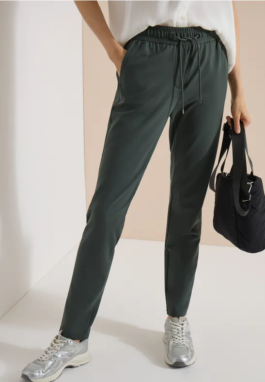 CECIL Mid Waist Slim Leg Hose im Casual Fit