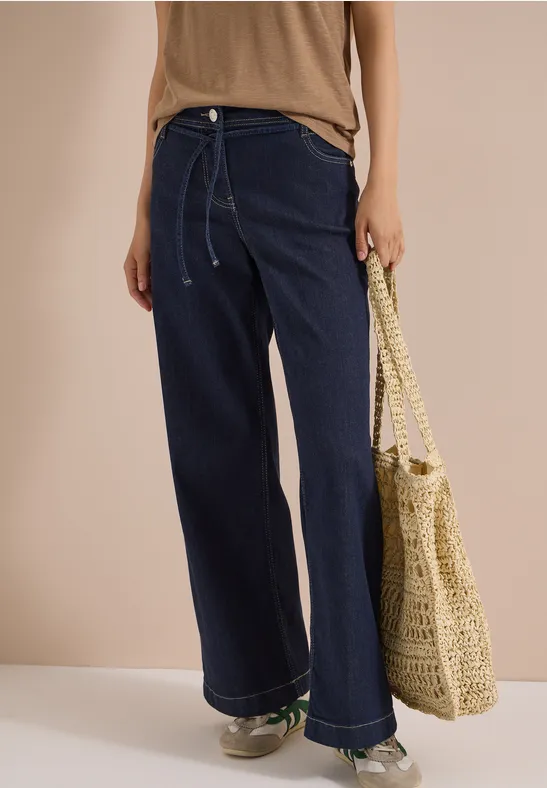 High Waist Wide Leg Jeans im Loose Fit