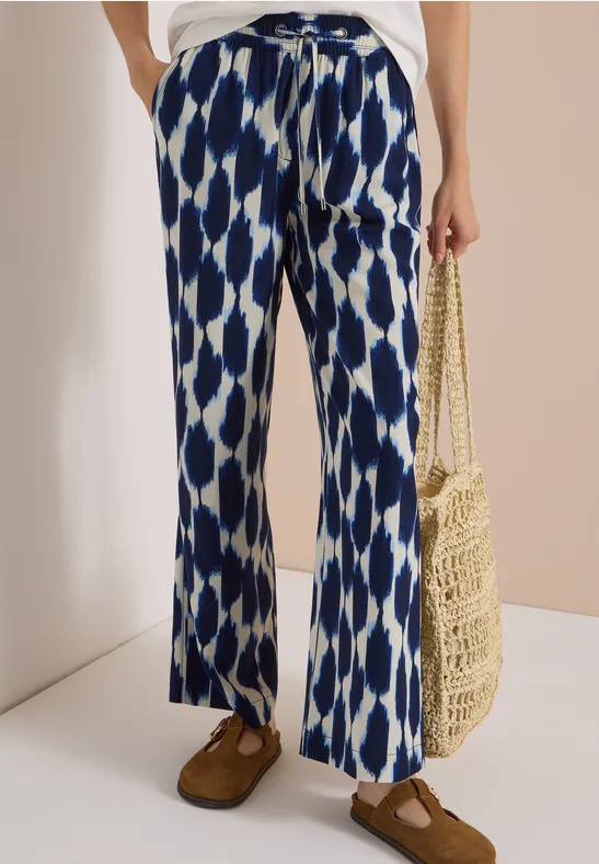 cecil High Waist Wide Leg Hose im Loose Fit B38134236831LG
