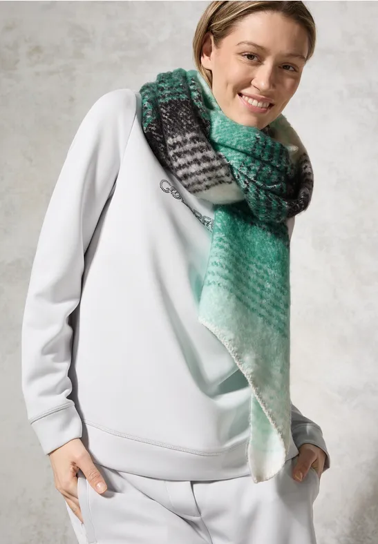 cecil Schal Gestreifter Polyester Grün