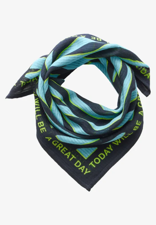 Thumbnail - Cecil Damen Bedrucktes Bandana in Blau, Gr: One size