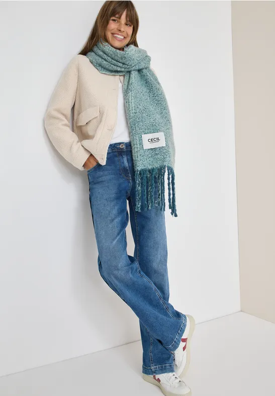 Thumbnail - Cecil Damen Kuscheliger Schal in Blau, Gr: One size