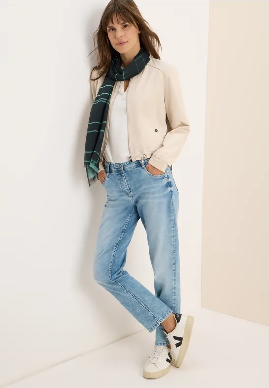 Thumbnail - Cecil Damen Gemusterter Schal in Grün, Gr: One size