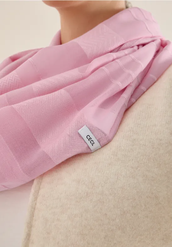 Cecil Dames Sjaal met lus in Roze, Gr: One size