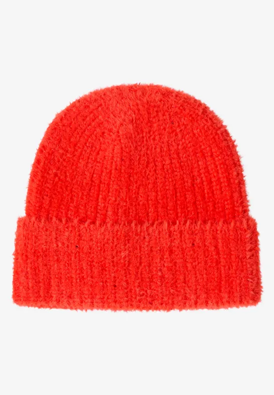 Thumbnail - Cecil Damen Kuschelige Strickmütze in Orange, Gr: One size