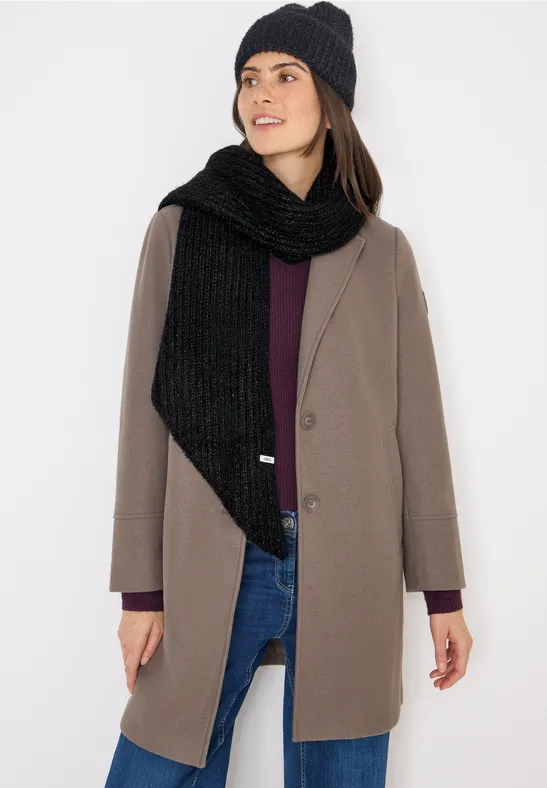 cecil Tuch Glitzerdetails Polyamide-Polyacrylic-Metallised Poly Schwarz