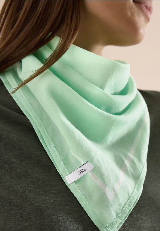 cecil Bandana Tape-Detail Baumwolle Grün