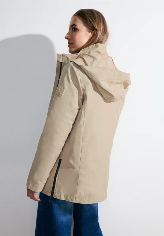 Veste Mi-saison Giorgio Pour Femme - Taille 40, Noir Et Crème, Coupe Ajustée, Occasion TBE