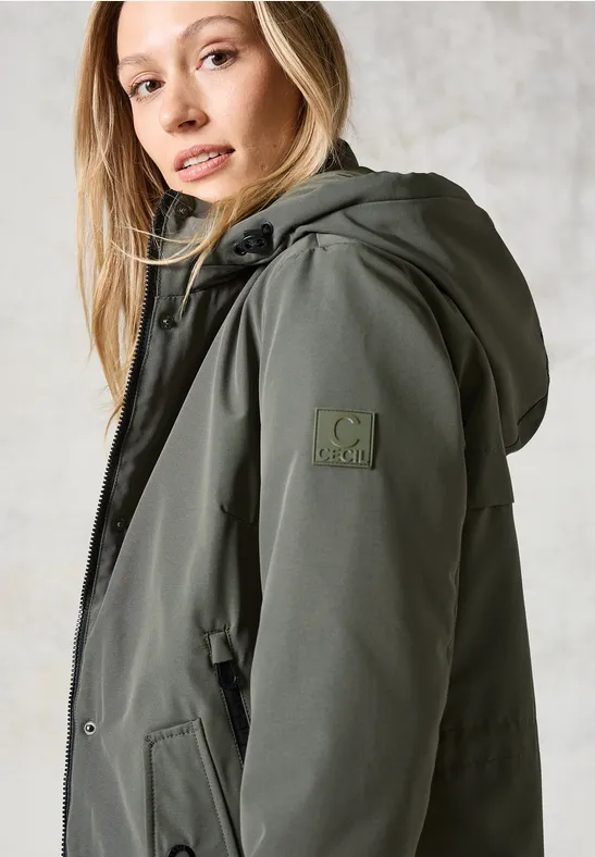 Winter Coat Cecil Parka GrÃ¼n Parka Cecil Damen Jacke Xxl CECIL