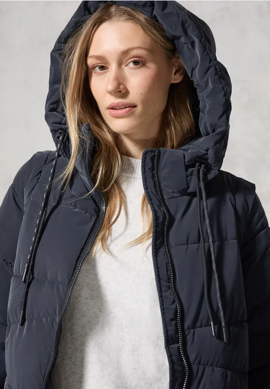 CECIL 2-in-1 Steppmantel für Damen in Blau CECIL