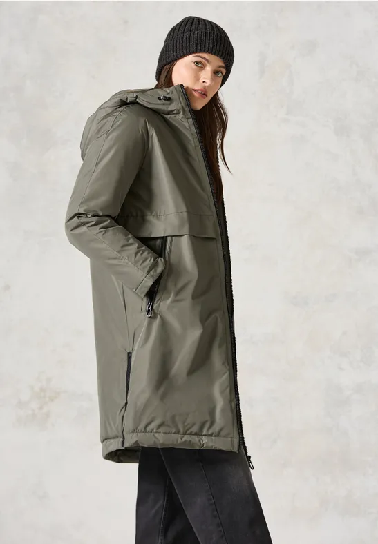 ウェア cfchidie CECIL Gevoerde trenchcoat voor dames in Groen | CECIL