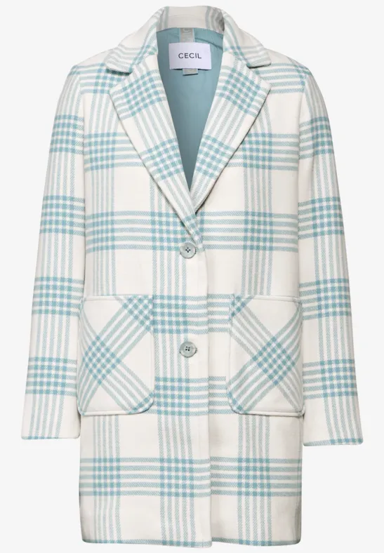 CECIL Karierter Mantel für Damen in Grün CECIL