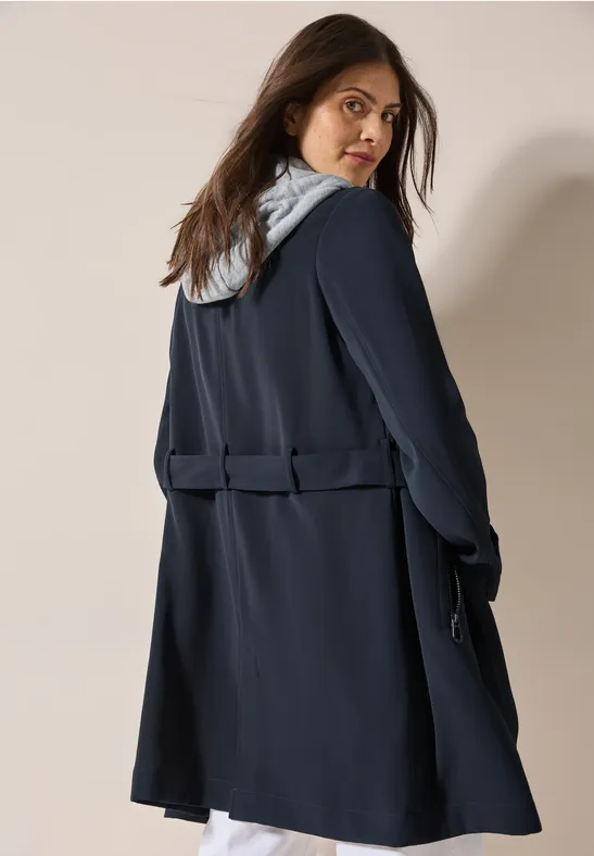 CECIL Trench-coat avec capuche pour femmes en Bleu CECIL
