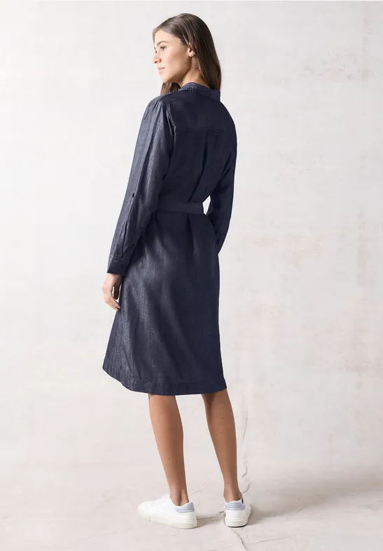 Jake*s Collection Midi-jurk van lyocell in jeansblauw online kopen | P&C