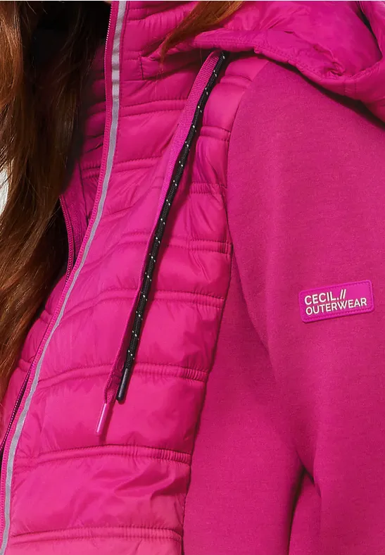 CECIL Übergangsjacke mit Kapuze für Damen in Pink CECIL