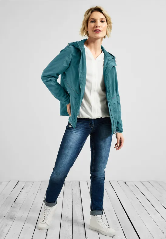 Wildlederjacke Lederjacke 70er Jahre Damen CECIL Windbreaker