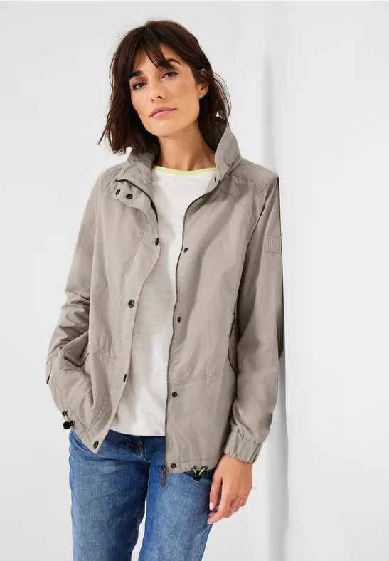Cecil Damesjas met doorgestikt patroon, Pearl Beige, S