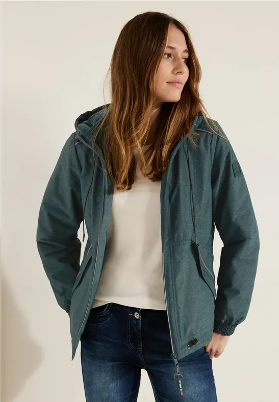 CECIL Padded Melange Windbreaker für Damen in Grün CECIL
