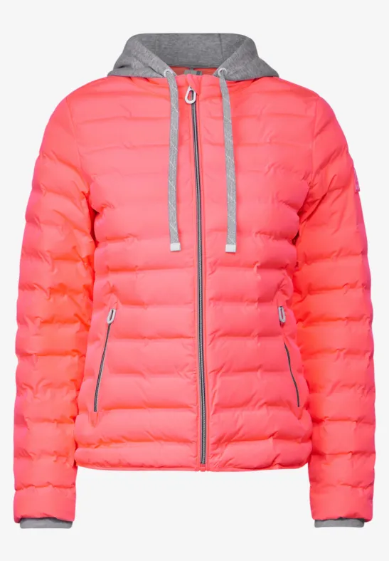 Cecil Leichte Steppjacke Pink CECIL Steppjacke Mit Kapuze Für