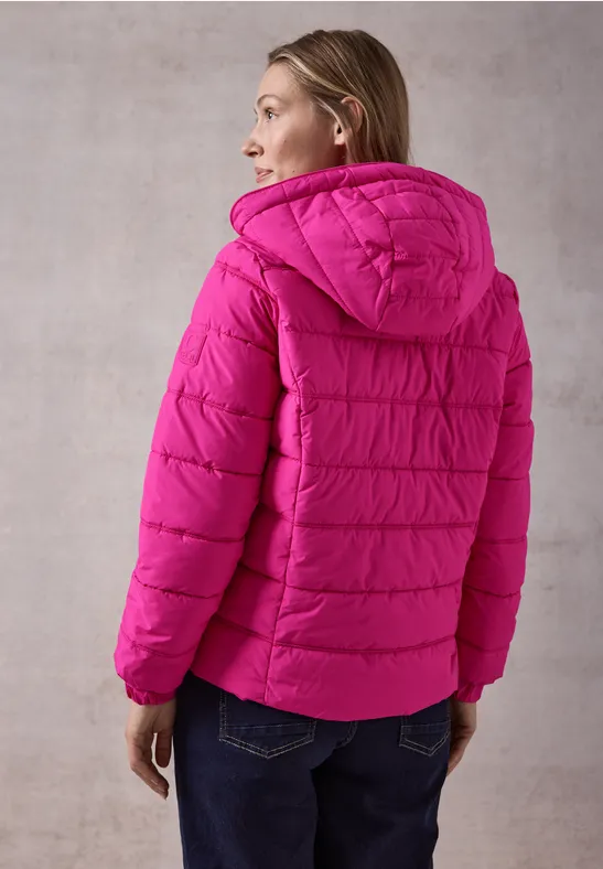 Veste courte matelassée à capuche Barbot Marron - Doudounes courtes Femme | CH