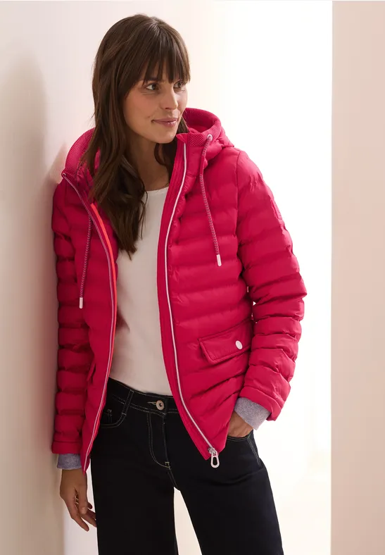 Cecil Sweatshirtjacke Cecil Sweatjacke Rot Sweatjacke SALE Cecil