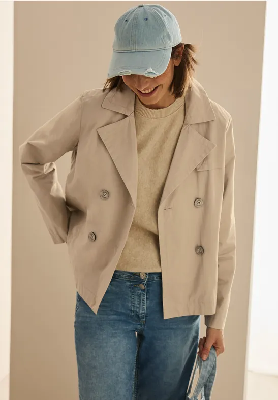 CECIL Kurze Trenchcoat für Damen in Beige | CECIL