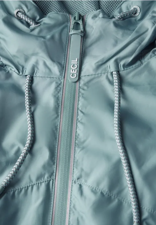 Windbreaker met capuchon voor dames in Groen Windbreaker met capuchon voor dames in Groen