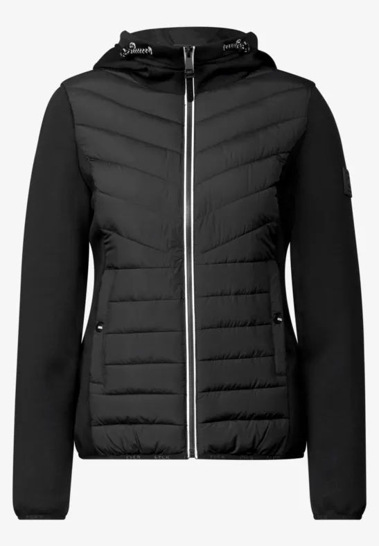 Cecil B100779 Manteau Matelassé De Plongée, Vert Forêt, XS Femme