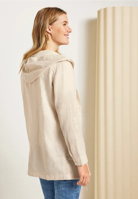 Veste Légère M&S Per Una En Lin Beige – Taille UK 10, Style Blazer, été, Occasion Très Bon état