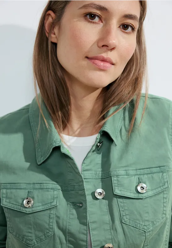 Generisch Dames jeansjas lente geborduurde korte jeansjassen basic