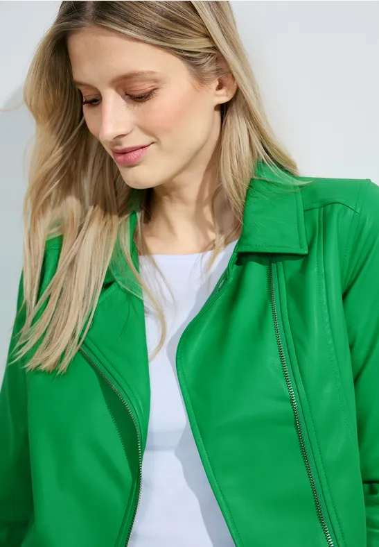 CECIL Coole Bikerjacke für Damen in Grün CECIL