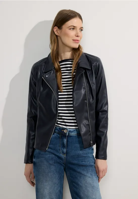 Lederimitat Jacke Leder Optik Jacke C&a Biker Jacket Lederimitat