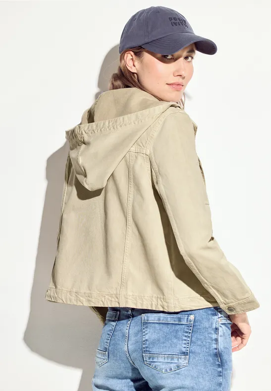 Cecil Damen Overshirt Jacke – Lässige Sommerjacke Mit Kapuze