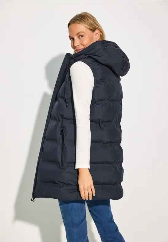 Lange Steppweste Cecil Damen Weste Lang Cecil Steppweste Cecil