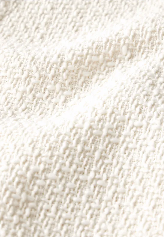 CECIL Dames B220266 Bouclé vest, raw zand beige, M, Raw Zand Beige, M