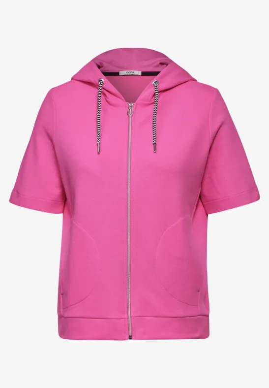 CECIL Hoodie-sweatjack voor dames in Pink CECIL