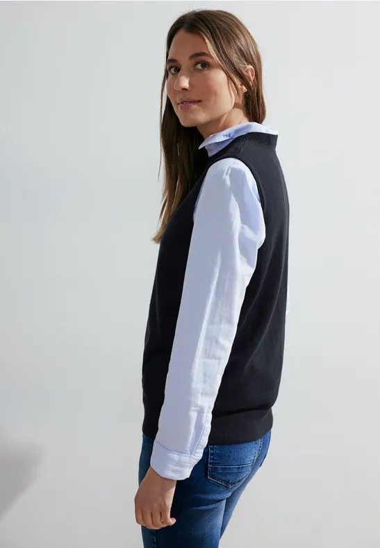 Amazon Damen Strickweste Ã¤rmellos Strickjacke Mit Knöpfen