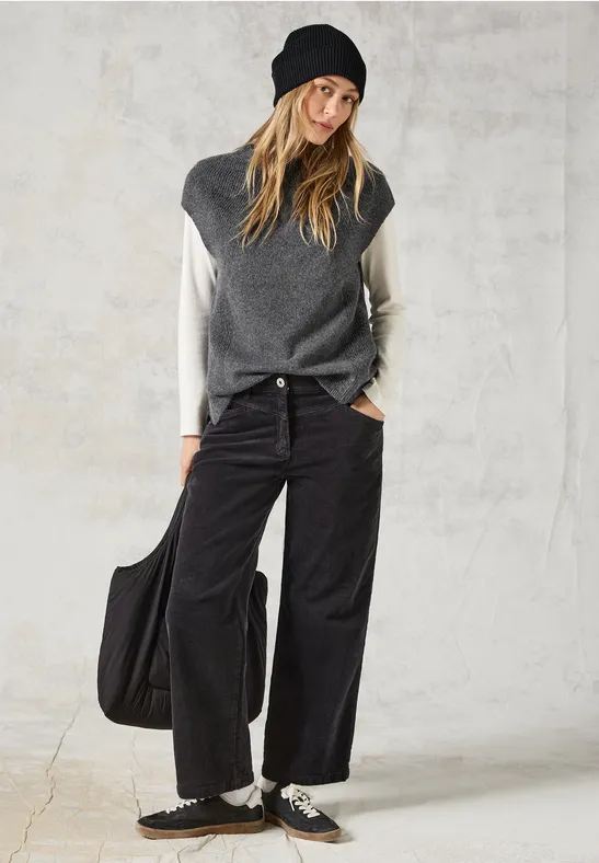 CECIL Pull Structuré Pour Femmes En Vert | CECIL