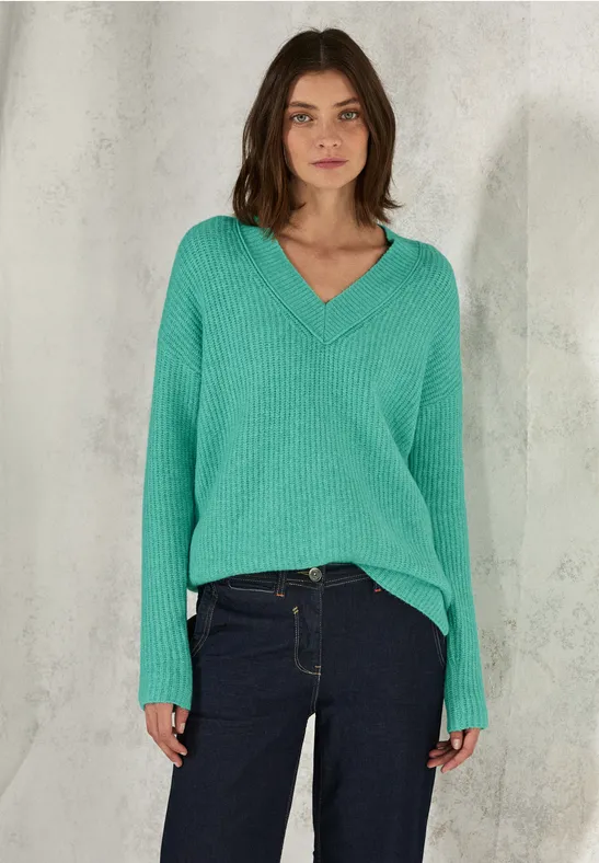Cecil Jumper Cecil Pullover V Ausschnitt CECIL Pullover Mit V
