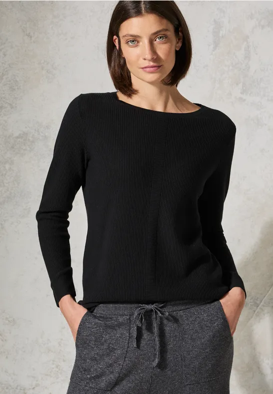 Maglione Donna Cecil - Motivo Strutturato Con Collo Alto