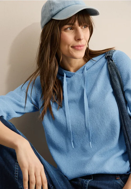 Hellblauer Hoodie Damen Sweatshirts Blau Damen Sweatshirt Hellblau